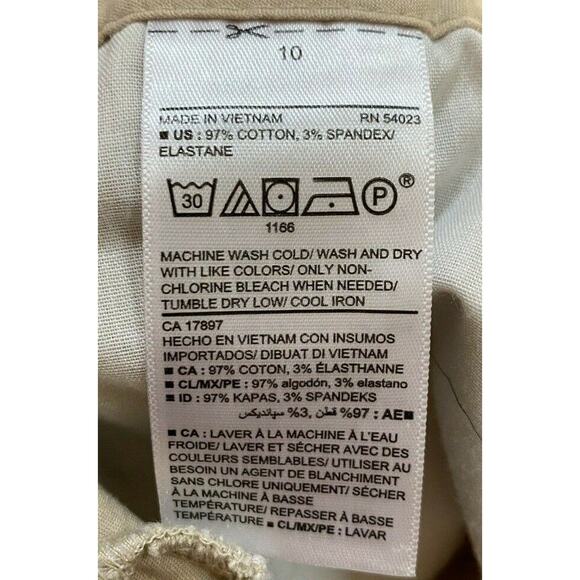 Old Navy shorts tan cotton canvas basics size 10 - Picture 4 of 4